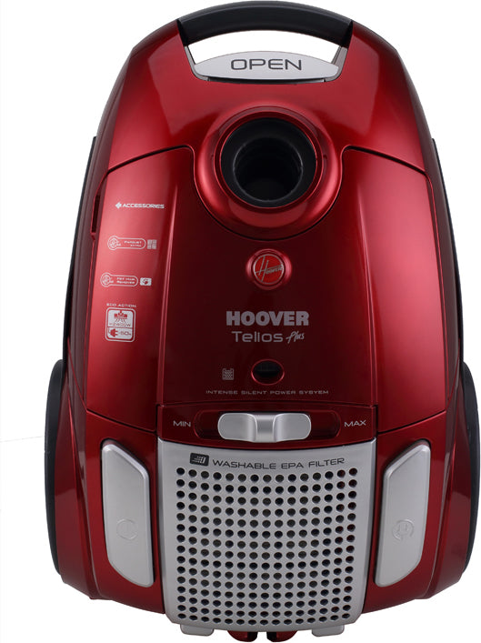 Hoover Telios Plus TE70_TE75011 700W με Σακούλα Κόκκινη Ηλεκτρική Σκούπα