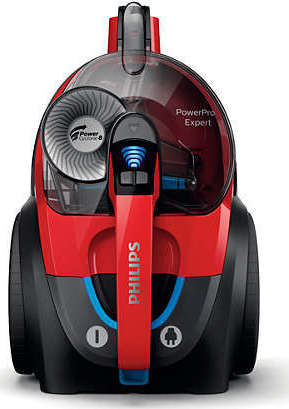 Philips Powerpro Expert 900W με Κάδο Κόκκινη Ηλεκτρική Σκούπα