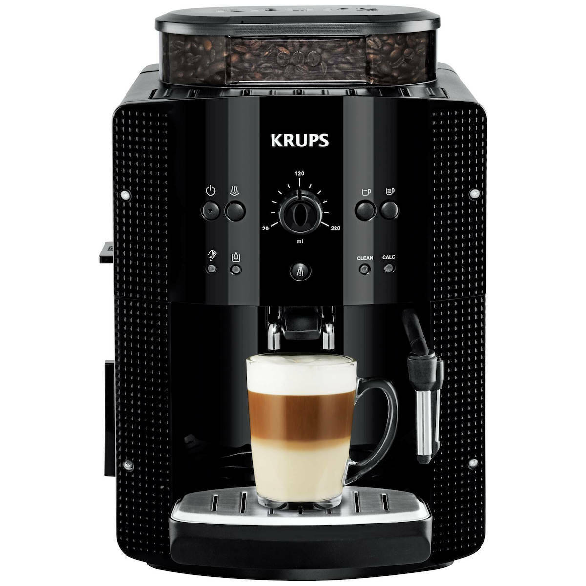 Krups Αυτόματη με Μύλο Άλεσης Μαύρη EA8108 Μηχανή Espresso