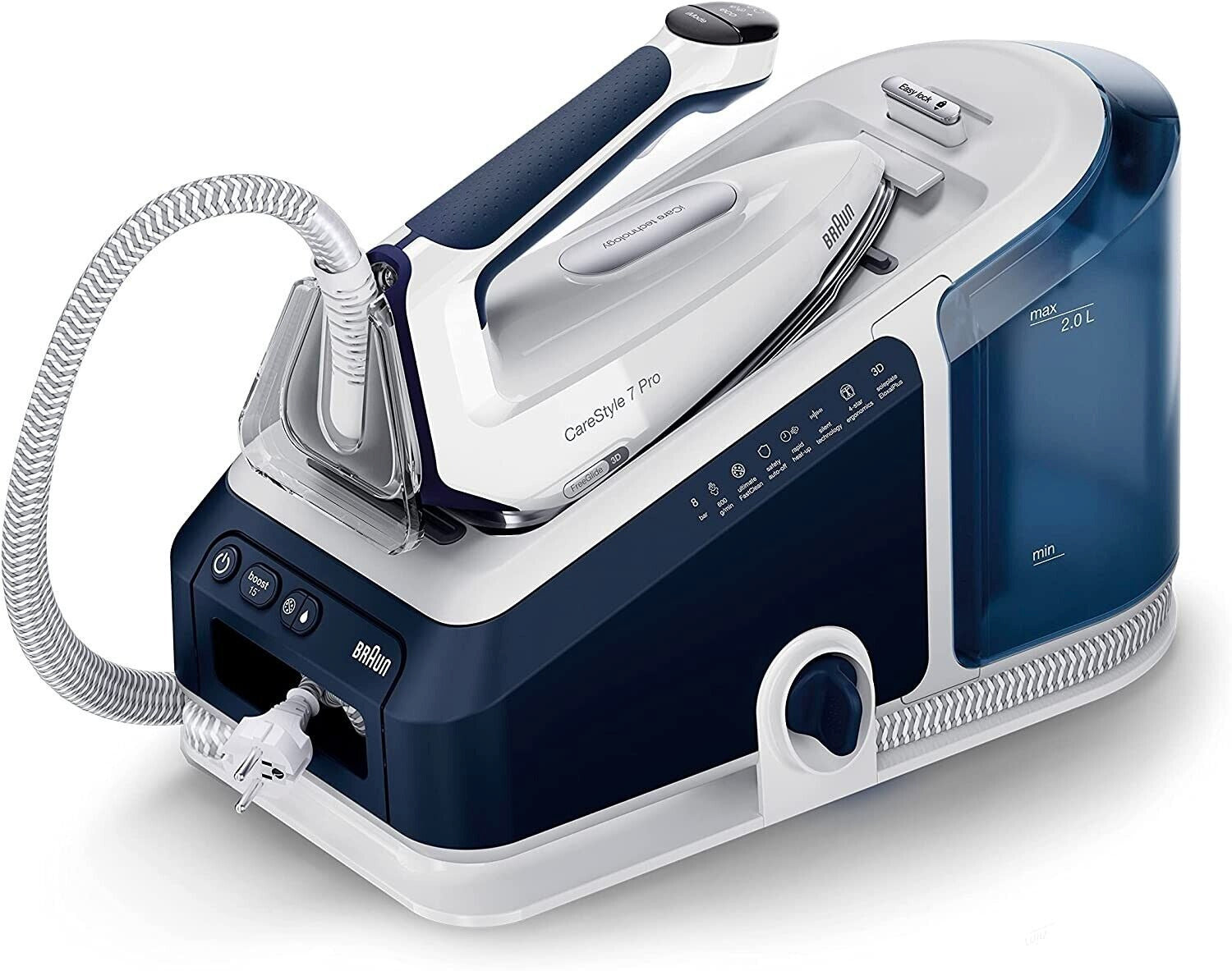 Braun CareStyle 7 Pro Πίεσης 8bar με Δοχείο 2lt Σίδερο Ατμού