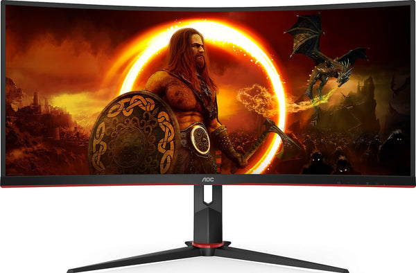 AOC CU34G2X 34" Ultrawide VA Curved QHD 3440x1440 Monitor Οθόνη