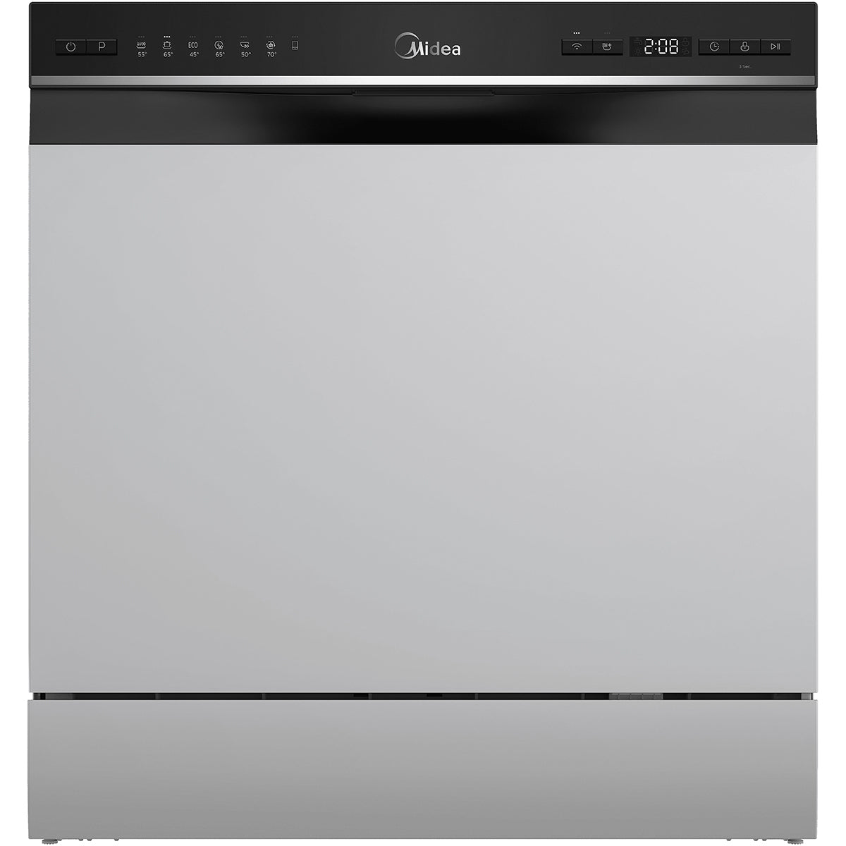 Midea Πάγκου για 8 Σερβίτσια Π55xY59.5εκ. MDWTT0802MS-WF