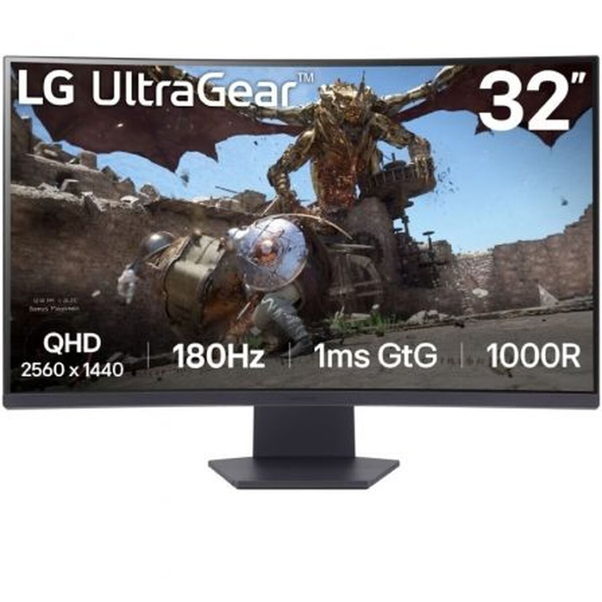LG UltraGear 27GS60QC-B VA HDR Curved QHD 2560x1440 Monitor Οθόνη