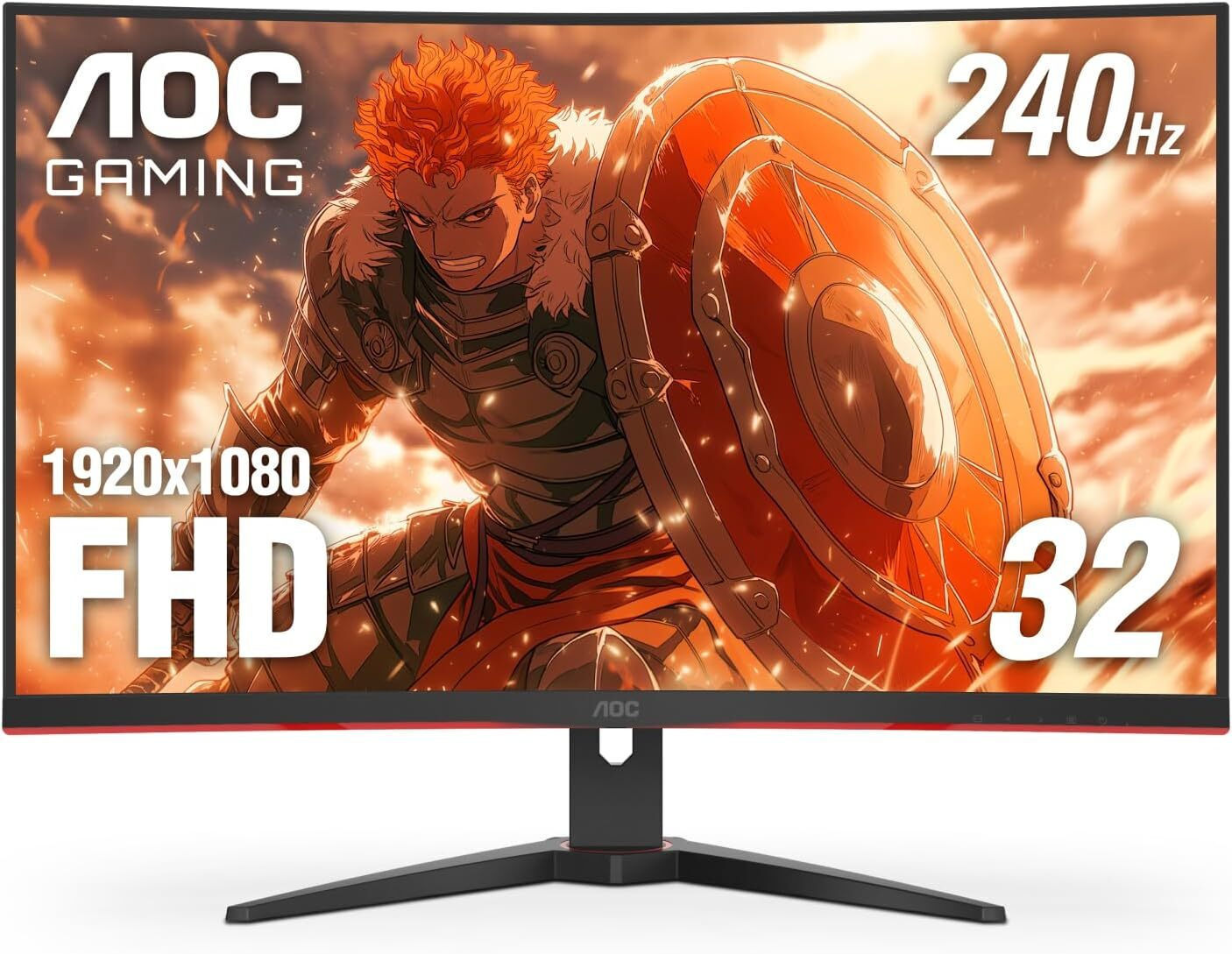AOC C32G2ZE 31.5" VA Curved FHD 1920x1080 Monitor Οθόνη